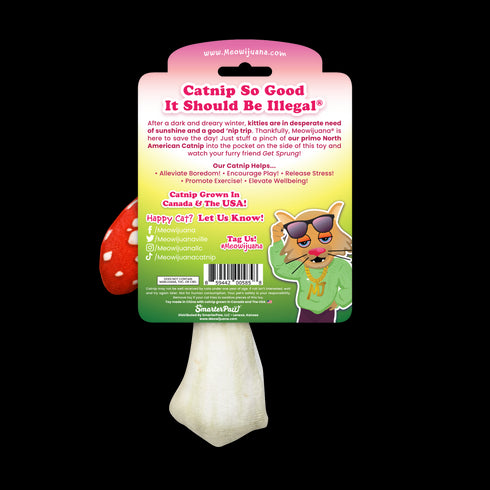 Meowijuana Get Sprung Refillable Mushroom Cat Toy